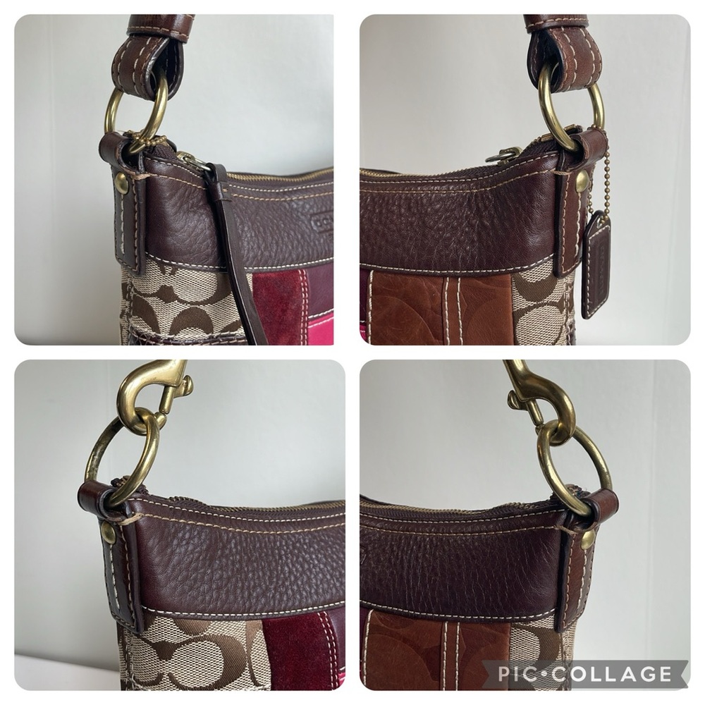 COACH Vintage Patchwork Shoulder Crossbody Bag - Picture 15 of 17